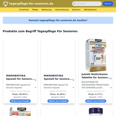 Screenshot tagespflege-für-senioren.de