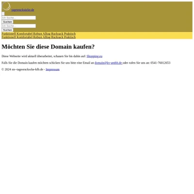 Screenshot tagesrucksäcke.de