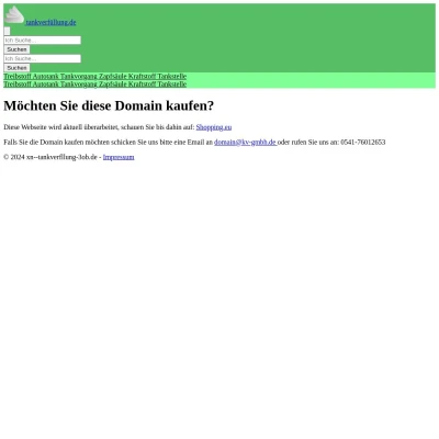 Screenshot tankverfüllung.de