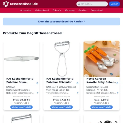 Screenshot tassenstössel.de