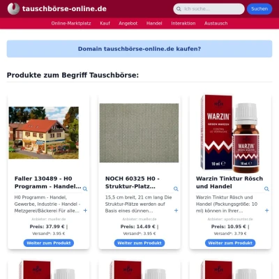 Screenshot tauschbörse-online.de