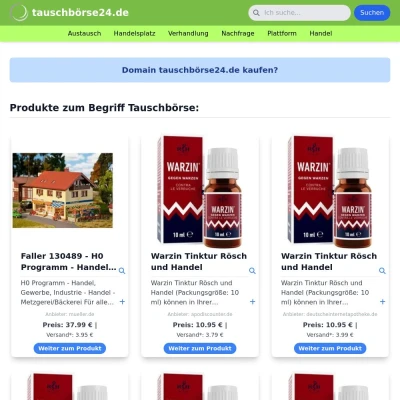 Screenshot tauschbörse24.de