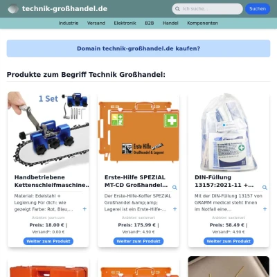 Screenshot technik-großhandel.de