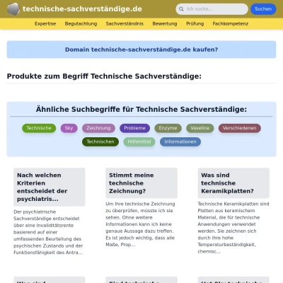 Screenshot technische-sachverständige.de