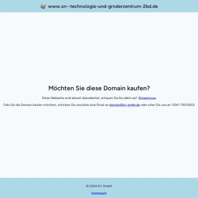 Screenshot technologie-und-gründerzentrum.de