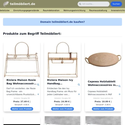 Screenshot teilmöbliert.de