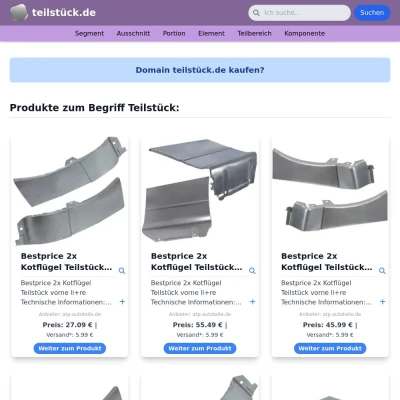 Screenshot teilstück.de