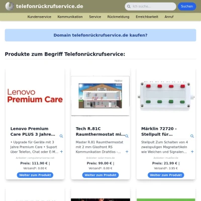 Screenshot telefonrückrufservice.de