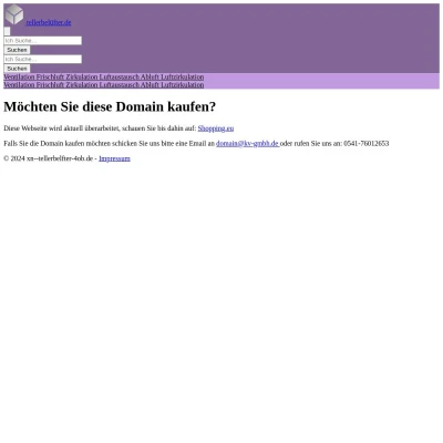 Screenshot tellerbelüfter.de