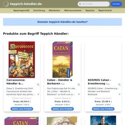 Screenshot teppich-händler.de