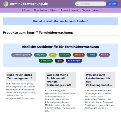 Screenshot terminüberwachung.de