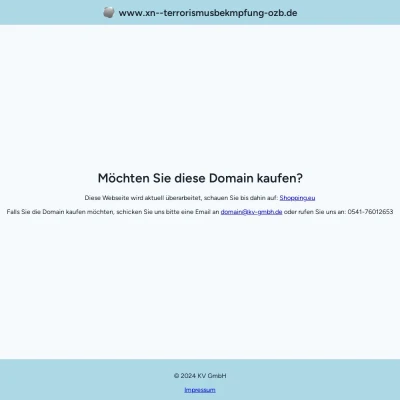 Screenshot terrorismusbekämpfung.de