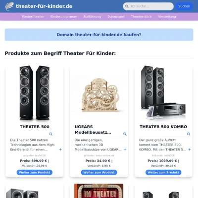 Screenshot theater-für-kinder.de