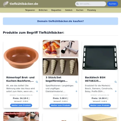 Screenshot tiefkühlbäcker.de