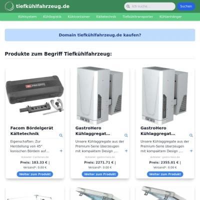 Screenshot tiefkühlfahrzeug.de