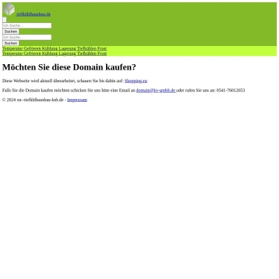 Screenshot tiefkühlhausbau.de