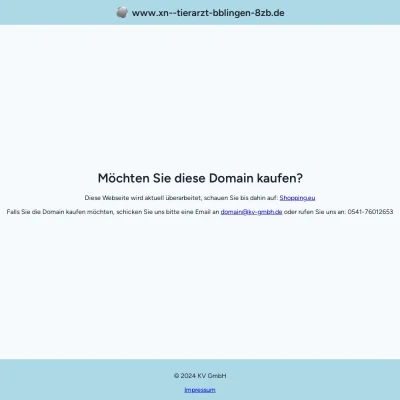 Screenshot tierarzt-böblingen.de