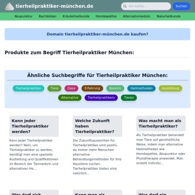 Screenshot tierheilpraktiker-münchen.de