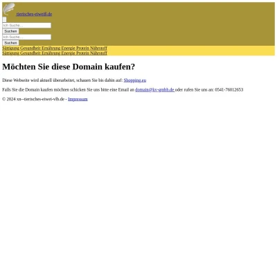 Screenshot tierisches-eiweiß.de