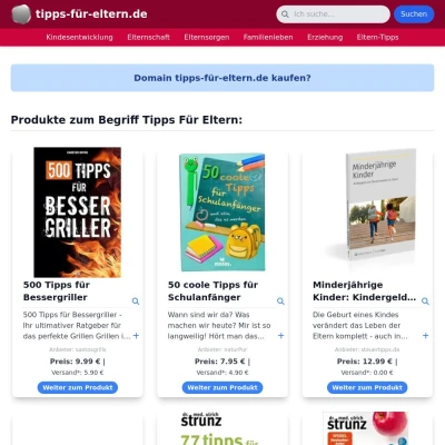 Screenshot tipps-für-eltern.de