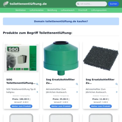 Screenshot toilettenentlüftung.de