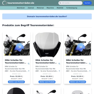 Screenshot tourenmotorräder.de