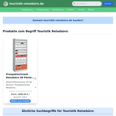 Screenshot touristik-reisebüro.de