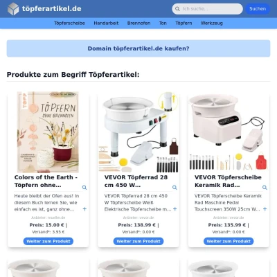 Screenshot töpferartikel.de