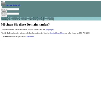 Screenshot tür-feststellanlagen.de