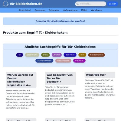 Screenshot tür-kleiderhaken.de