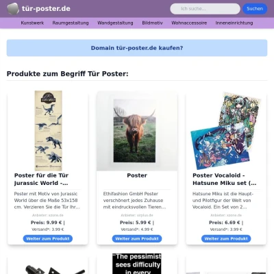Screenshot tür-poster.de