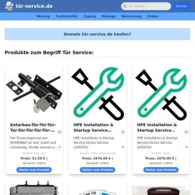 Screenshot tür-service.de