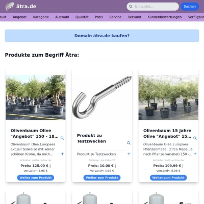 Screenshot ätra.de