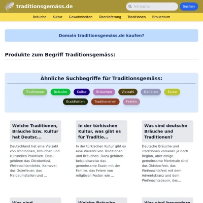 Screenshot traditionsgemäss.de