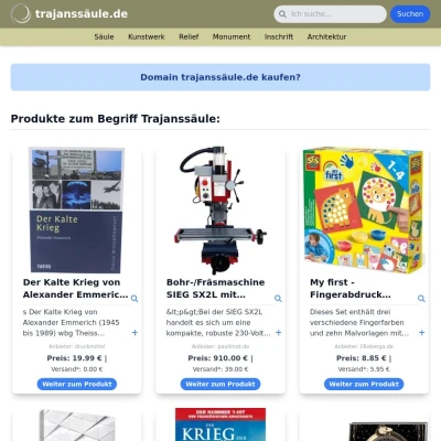 Screenshot trajanssäule.de