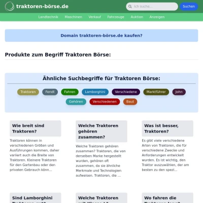 Screenshot traktoren-börse.de