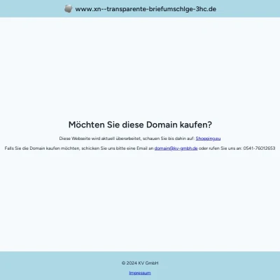 Screenshot transparente-briefumschläge.de