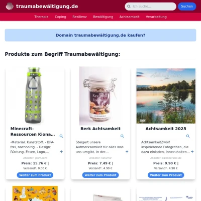 Screenshot traumabewältigung.de