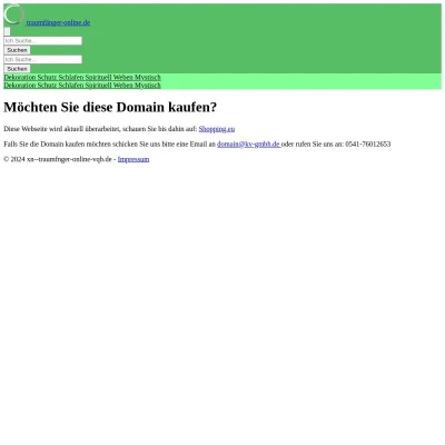 Screenshot traumfänger-online.de