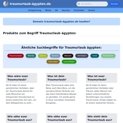 Screenshot traumurlaub-ägypten.de