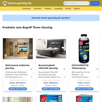 Screenshot türen-günstig.de