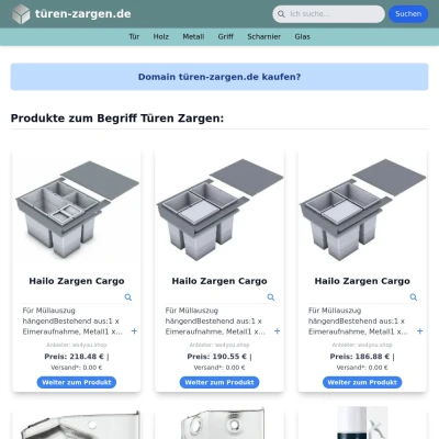 Screenshot türen-zargen.de