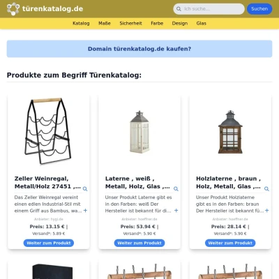 Screenshot türenkatalog.de