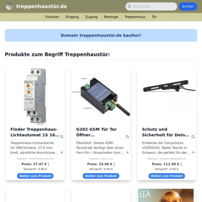 Screenshot treppenhaustür.de