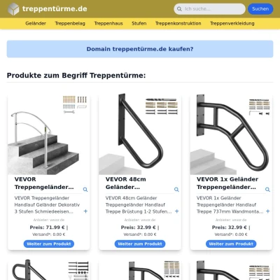 Screenshot treppentürme.de