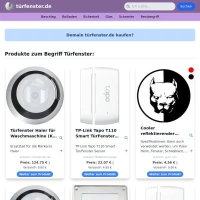 Screenshot türfenster.de