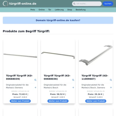 Screenshot türgriff-online.de