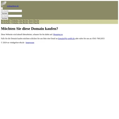 Screenshot trinkgefässe.de