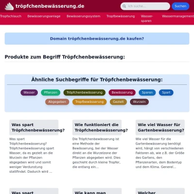 Screenshot tröpfchenbewässerung.de