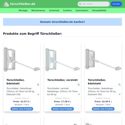 Screenshot türschließer.de